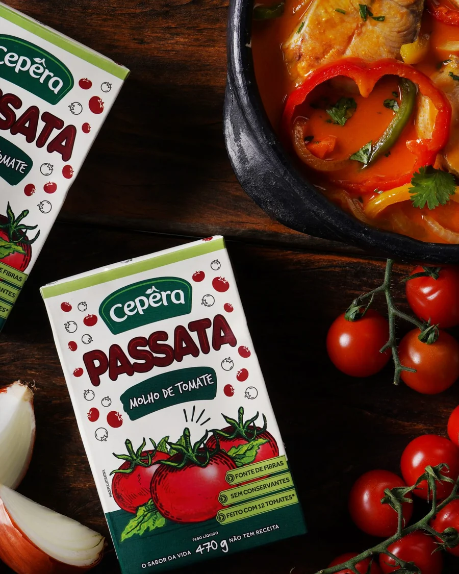 Moqueca com Molho de Tomate Passata Cepêra