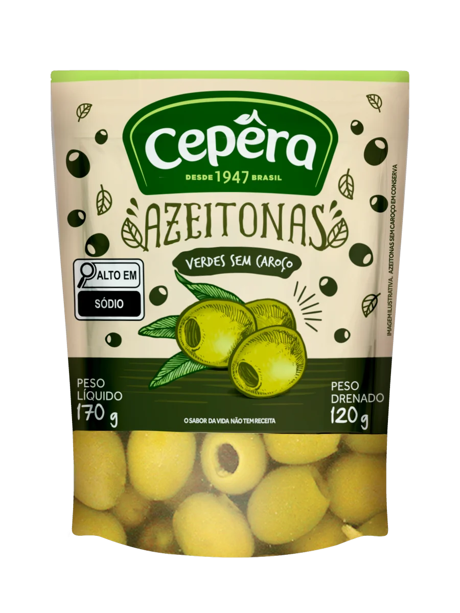 Azeitonas s/ Caroço sachet Cepêra