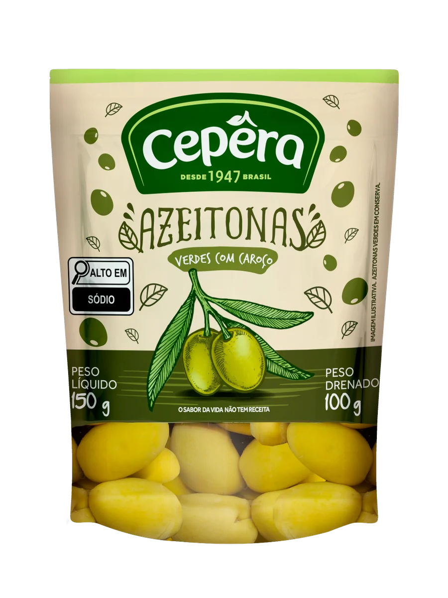 Azeitonas Verdes Sachet Cepêra