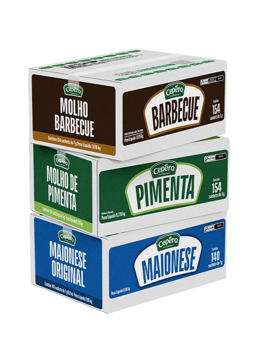 Molho de Pimenta – Caixa Sachet Cepêra