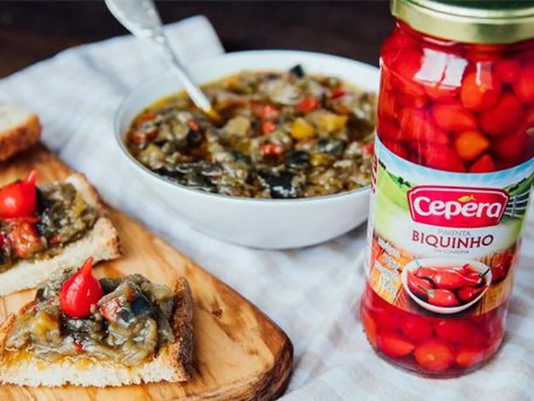 Caponata de Berinjela com Pimenta Biquinho