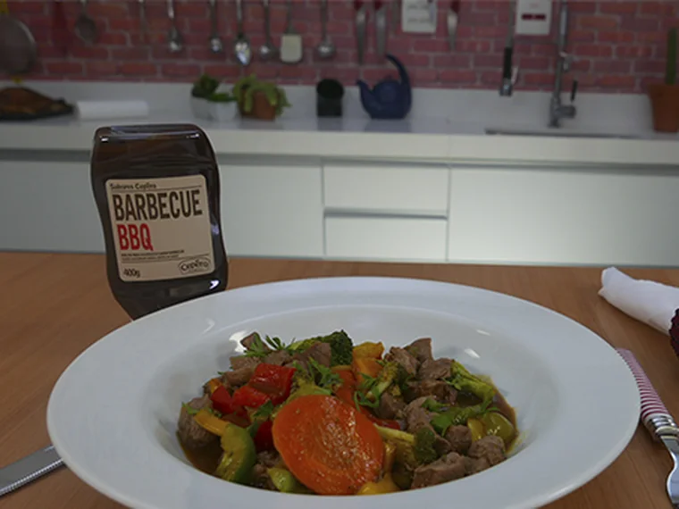 Carne com Legumes e Barbecue Bbq